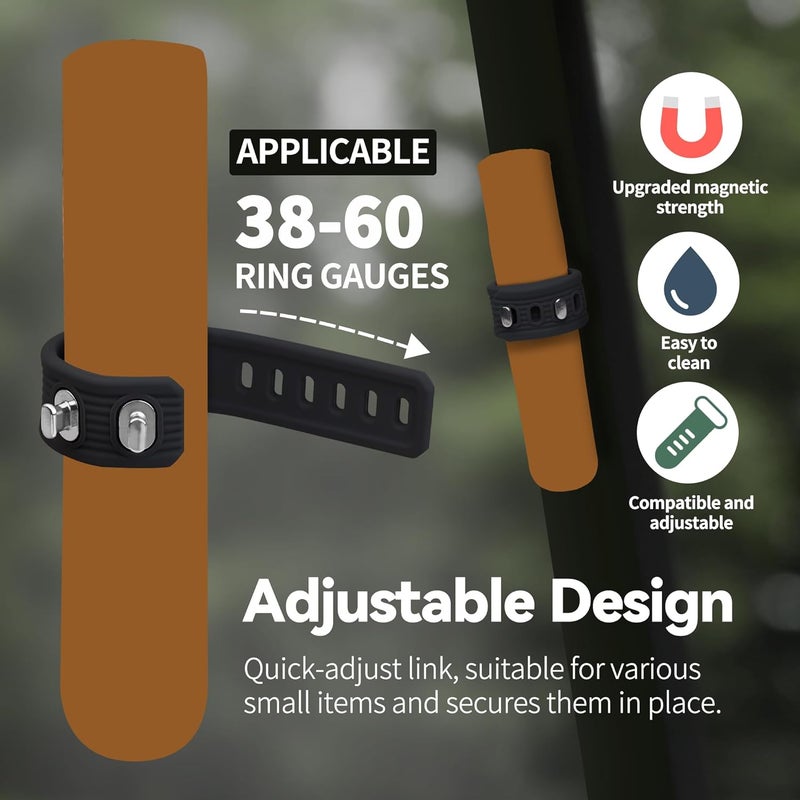 ROWFEN Golf Cart Accessories - Fits 38 to 60 Ring Gauge - Convenient Magnetic Holder with Magnetic and Adjustable Design - Fit for Golfing, Grilling, Fishing, Travel, and Outdoor Adventures - Image 2